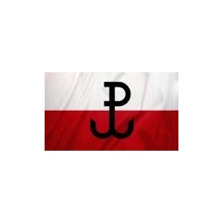 Polska Walcząca flaga 70x110 cm Powstanie Warszawskie