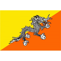 Bhutan Flaga 90x150 cm
