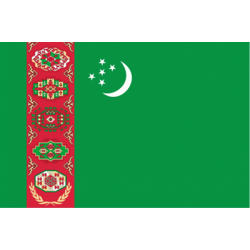 Turkmenistan Flaga 90x150 cm