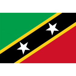 Wyspy Saint Kitts i Nevis  Flaga 90 x 150