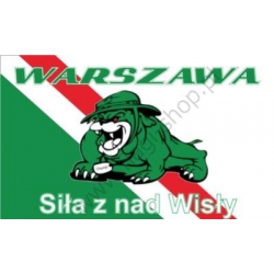 Warszawa Siła z nad Wisły !! flaga 90 150 cm