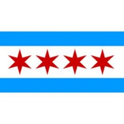 Chicago   Flaga Miasta  90x150 cm ( 110 gram Poliester)