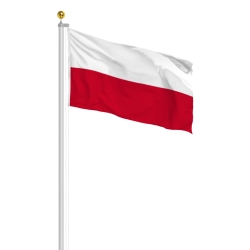 Maszt 1.0 Aluminiowy Flagowy 6,20 + Flaga Polska Polski