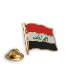 Przypinka IRAK Flaga Pins Wpinka IRAKU - falista