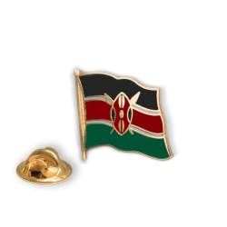 Przypinka KENIA Flaga Pins Wpinka Kenii - falista