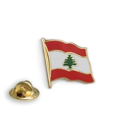 Przypinka LIBAN Flaga Pins Wpinka LIBANU - falista