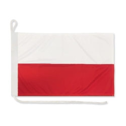 Flaga Polska na jacht 20x30 Polski jachtowa bandera Flaga Polska na jacht 20x30 Polski jachtowa bandera