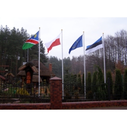 Maszt 1.0 Aluminiowy Flagowy 6,20 + Flaga Polska Polski