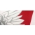 Flaga Polska z Godłem na jacht 30x20 cm Polski jachtowa bandera