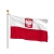 Flaga Polska z godłem 150x90 cm Flagi Polski