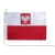 Flaga Polska z Godłem na jacht 30x20 cm Polski jachtowa bandera